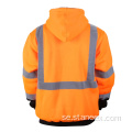 Anpassad logotyp puffer arbetskläder fleece tröja säkerhet hoodie
